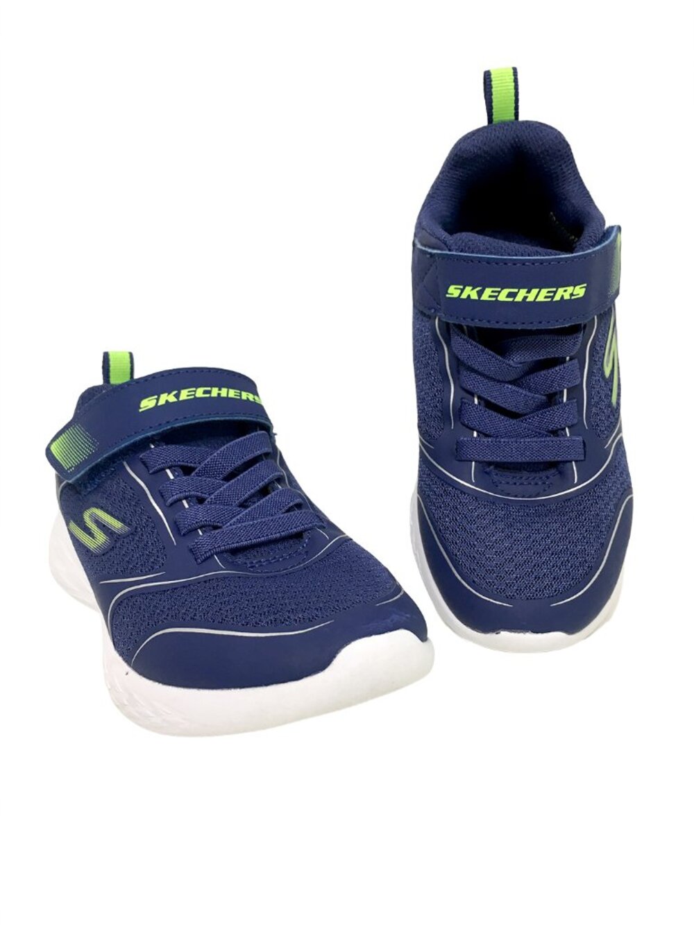 Skechers Navy & Green Boy's Athletic Shoes Size 12